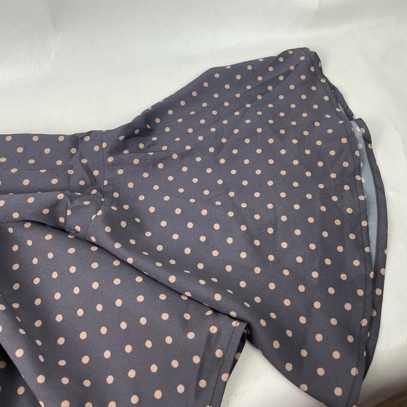 J.O.A. Los Angeles Polka Dot Mauve Long and dramatic sleeves Sz Small - Picture 10 of 11